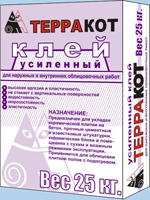 Клей усиленный для внутренних и наружных работ