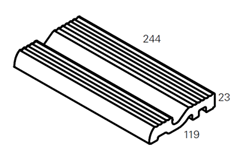  Olympic Pool M 12.5x25  RAL 5002 Matt 764584 , RAL 5002 Dark Blue Glossy 764595 