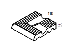 Угол рукохвата внешний Olympic Pool Edge Finger Grip M 12.5x12.5 см RAL 5002 Matt 764680 матовый