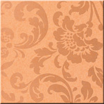  Fancy Orange Damask Dark 20x20